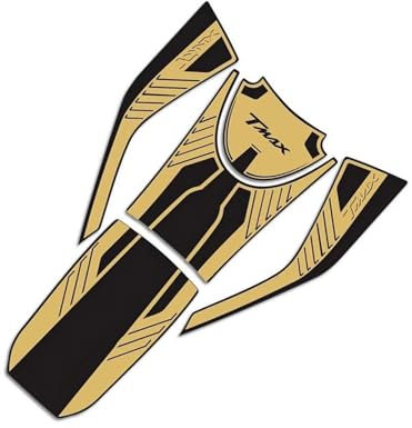 GQUIKGW Pegatina de Moto Protector De Almohadilla De Depósito para Motocicleta, Pegatinas Adhesivas para Yamaha T-MAX 530 2017-2018 (Color : Gold)