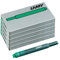 LAMY T10 6er Set Tintenpatronen mit großem Tintenvorrat - geeignet für alle Lamy Patronenfüllhaltermodelle - Inhalt 1,25ml je Patrone - 5 Stück pro Päckchen - Tintenfarbe grün