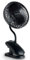Innoliving Ventilatore Pieghevole Ricaricabile Senza Fili,Altezza Regolabile, 3 Velocità, Angolo 90°, Batteria Litio 1800mAh, Ricarica USB, Portatile, Conveniente (Nero, 15 cm Pieghevole con Clip)
