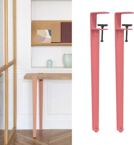 SHENJIA 4pcs Table Clamp Legs, Adjustable F-Shape Dining Desk Legs - Metal Iron Table Legs For DIY Furniture Console - Table Clamp Legs For Coffee Table(Size:71cm(27.9in),Color:C)