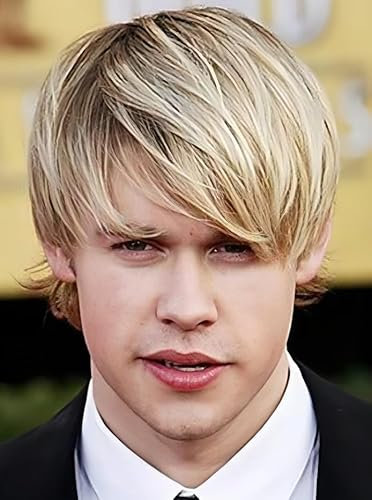 Salaibs Blond Kurz Perücken für Herren Gerade Täglich Natürliche Layered Cosplay Kostüm Party Haar Perücke