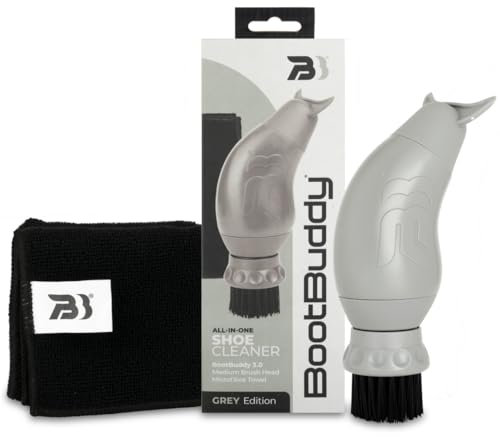 BootBuddy Shoe & Boot Cleaner Brush – Footwear Cleaning Kit for Hiking Boots, Golf Shoes, Football Boots, Running Shoes & Wellies – Cleans Mud, Dirt & Stains in Minutes – As Seen on Dragons’ Den