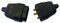 Dencon 3 Pin Rubber Connector Plug 10A Black