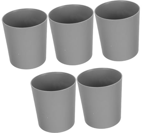 INOOMP 5 Stück Blumentöpfe Aus Abs Kunststoff Für Indoor Und Garten Großer Durchmesser Schlichtes Design Leicht Und Tragbar Geeignet Für Sukkulenten Und Kleine Pflanzen