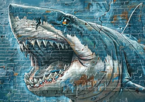 CALVENDO Poster 59,4 x 42,0 cm Querformat Megalodon| Bilder, Kunstdruck, Wandbild, Wanddeko, Prints ohne Rahmen