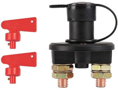 Batterietrennschalter, Batterieschalter, Batteriehauptschalter, Hauptstromschalter, Auto Batterie Trennschalter Hauptschalter, Schnelles Ausschalten Trennschalter, Notstromtrennschalter für Auto