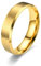 Wycian Promise Ring Damen, Goldring Damen Verlobung Edelstahl Größe 57 (18.1) 6mm Bandring Mattiert Gravur für Wife Jahrestag