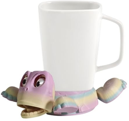 3D-gedruckter Schildkröten-Untersetzer, Kaffeetassenhalter, Getränkematte, Tier-Themen-Dekoration, Geschenk für Schildkrötenliebhaber – wenn Sie ein Glas auf den Rücken der Schildkröte legen, macht es