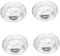 MAGICLULU 4 Pezzi Portacandele in cristallo di diamante Candele per matrimoni mer Nozze Titolare arredamento cristalli guidato Titoli votivi per le luci del tè Titolari bianca