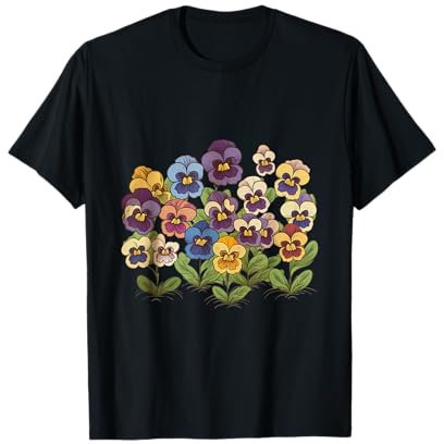 Stiefmütterchen Blumen Stiefmütterchen Liebhaber Gärtner Floral Frauen T-Shirt