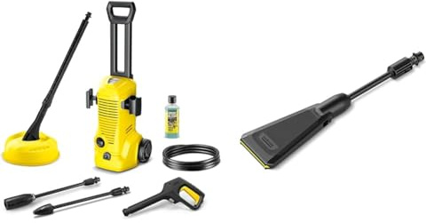 Kärcher high-pressure washer K 2 Home, pressure: max. 110 bar, flow rate: 360 l/h, area: 20 m²/h, weight: 4.2 kg, high-pressure gun, high-pressure hose, dirt blaster, Home Kit + eco!Booster Jet 120