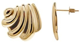 Heideman Ohrringe Damen Kavya Edelstahl muschelförmig | Verspieltes Schmuckstück als Geschenkidee für Frauen, alltagstauglich, hautfreundlich und nickelfrei