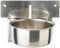 Nobby Edelstahlnapf mit Befestigung, Platte, 10,0 cm 0,25 ltr, 1 Stück, Silber
