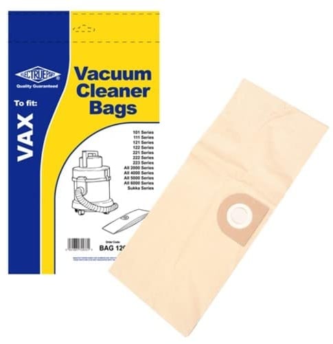 Electruepart BAG120 Vax 1S Type Vacuum Dust Bags for Vax 101 111 121/2 (Pack of 5)