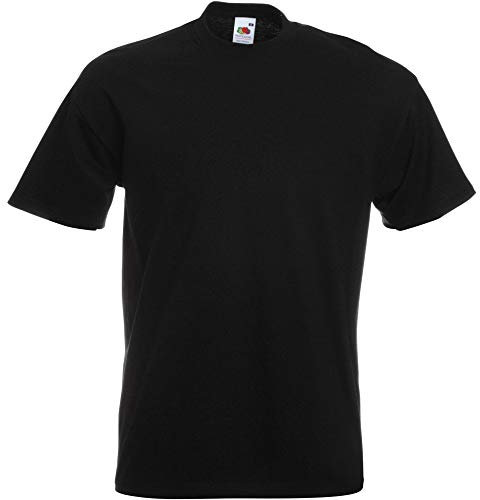 Fruit of the Loom Men's Short-Sleeved T-Shirt - Black - Large