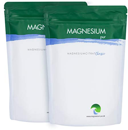 Magnesium Pur - Pulver 2 x 500g Beutel