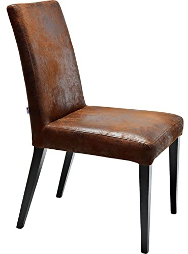 Kare Design Stuhl Casual Vintage Braun, Polsterstuhl, Wohnzimmer, Esszimmerstuhl, Esszimmer, Sitzmöbel, 90x45x58cm