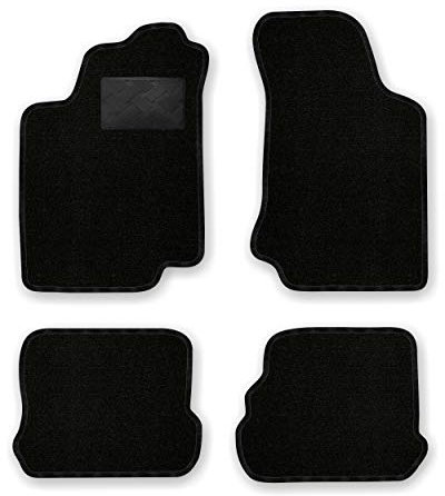 Bär-AfC Auto Fußmatten Ideal passend für VW Golf 3 1991-2001, Autoteppiche Nadelvlies Schwarz, Rand Kettelung Schwarz, Trittschutz Kunststoff, Set 4-teilig, VW04135