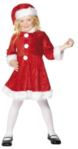 Generique - Santa costume for girls- 7-9 years (130/143 cm)
