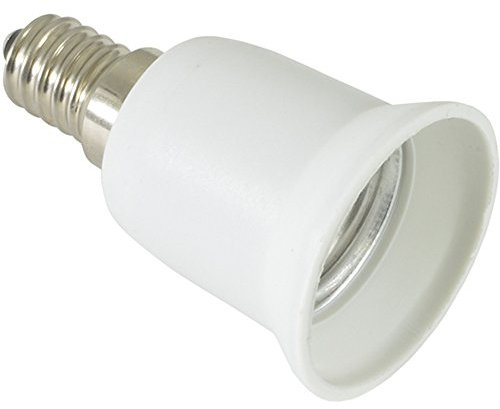 Light Bulb Adapter–E14 Mini Edison to E27 Screw Type SES Converter Lamp Fitting