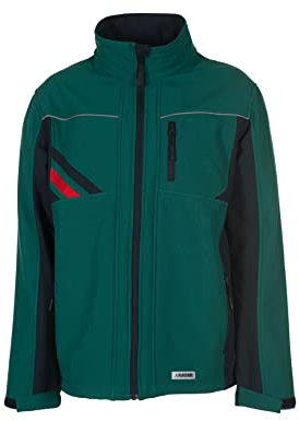 Planam Highline Herren Winter Softshelljacke grün schwarz rot Modell 2385 Größe L