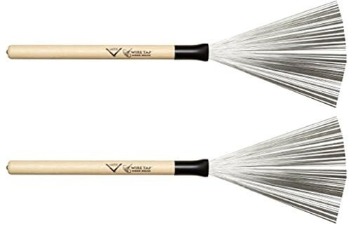 Vater Drumsticks VWTW - Wire Tap Brushes - Brush - Wood Handle