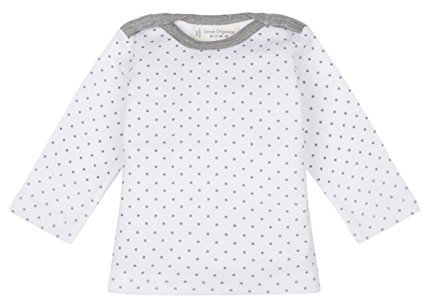 Sense Organics Unisex - Baby Langarmshirt Luna Crew, Sternchen, Gr. 74 (Herstellergröße: 74Cm/6-9 Monate), Weiß (Aop Little Stars 189001)