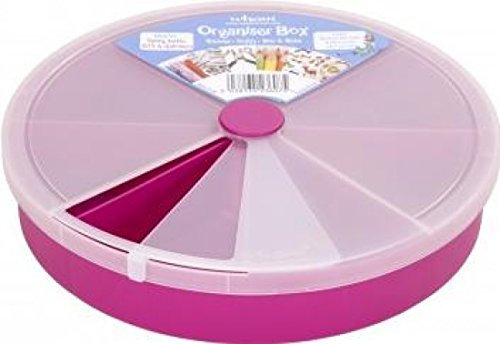 WHAM® Runde Aufbewahrungsbox mit 8 Fächern, 29,5cm
