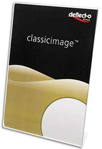 Porte affiche transparent pour documents A4 portrait incliné