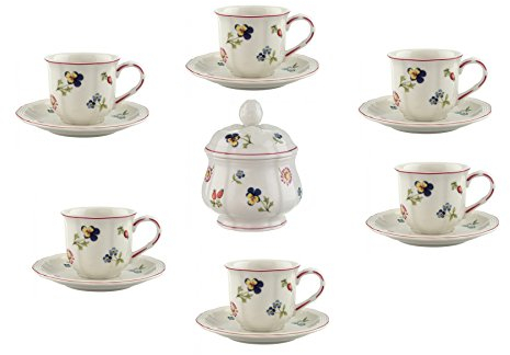 Villeroy & Boch Petite Fleur 7-teiliges Espresso-Set