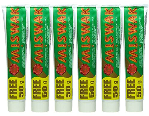 Dabur Miswak dentifrice - Lot de 6 dentifrices 75 g