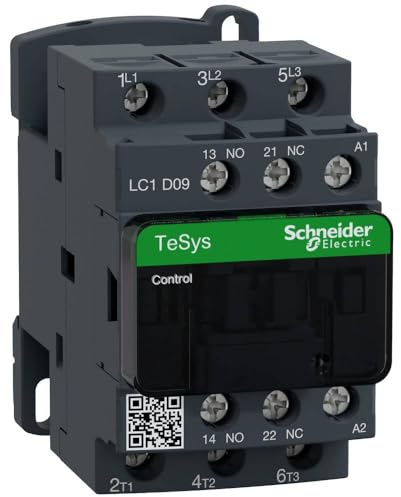 Schneider LC1D09P7TQ Leistungsschütz, 3P+1S+1Ö, 4kW/400V/AC3, 9A, Spule 230V 50/60Hz