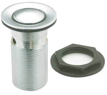 Deva PTW300/017 Slotted Press Top Basin Waste with Chrome Finish