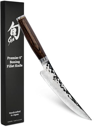 Shun TDM0774 Premier Gokujo Boning Fillet Knife, 6, Silver by Shun