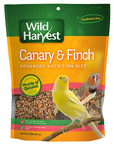 Wild Harvest Advanced Nutrition Diet Canary & Finch, Naturally Delicious Seed Mix With Vitamin A, 2 Pounds