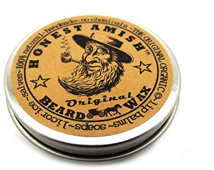 Honest Amish Cera per barba originale - Realizzata con ingredienti naturali e biologici