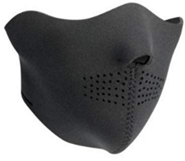GOODSPORTS Produit Original - Masque Cagoule Coupe vent Protection Neoprene - Taille unique réglable par Velcro - Airsoft - Paintball - Outdoor - Ski - Snow - Surf - Moto - Scooter - Biker - Sport - Quad - GOODSPORTS© (Demi Black Panther)