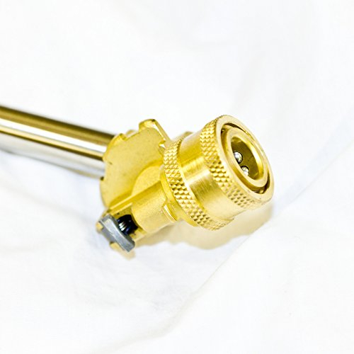 Equipmart Ltd 900mm Lance with Adjustable Angled Steel 1/4 Quick Release Nozzle for High Pressure Washer/Steam Cleaner