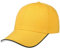 Hutshopping Zoom Piping Sandwich Basecap Cap Baseballcap Curved Brim Kappe Käppi Baseballkappe (One Size - gelb)