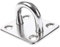 AISI 316 Marine Grade Stainless Steel Boat Eye Plate Boat Deck Rope Fixing 6mm
