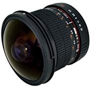 Rokinon 8 mm f/3.5 HD Fischaugenobjektiv mit Abnehmbarer Kapuze, Canon DSLR, schwarz, None