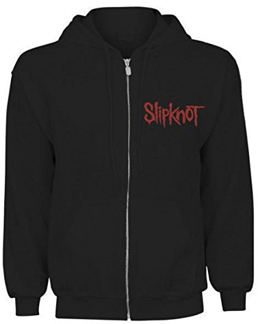 Slipknot Hooded Top: Skull Teeth (X-Large) - Black - X-Large