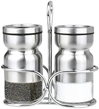 Cuisinox Salt and Pepper Shaker Set with Caddy, Silver by Cuisinox