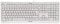 CHERRY KC 1000, clavier filaire, layout belge (AZERTY), Plug & Play via un port USB, design plat, actionnement des touches ultra-silencieux, Blanc grisé