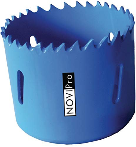 scie trépan - pour métal - dents bimétal c08 - diamètre 68 mm - novipro 09640068