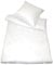 Kinzler B-10001/00 hochwertige Baumwoll Satin-Bettwäsche Uni, modern, 80x80 + 155x200 cm, Weiss