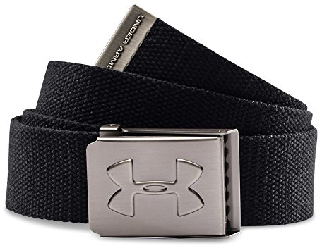 Under Armour Webbed Belt für Jungen, Herren, 1254229, Schwarz (001)/Graphit, Einheitsgröße