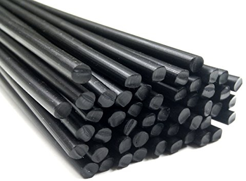 Kunststoffschweißdraht PE-HD 4mm Rund Schwarz 25 Stäbe HDPE
