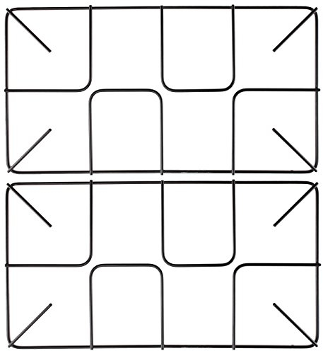 SPARES2GO Flat Gas Hob Pan Support Grid for Zanussi Oven Cookers (Pack of 2, 455mm x 250mm, Large)