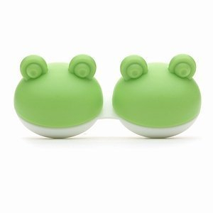 Froggy - Kontaktlinsen Behälter - GREEN (3 pack)